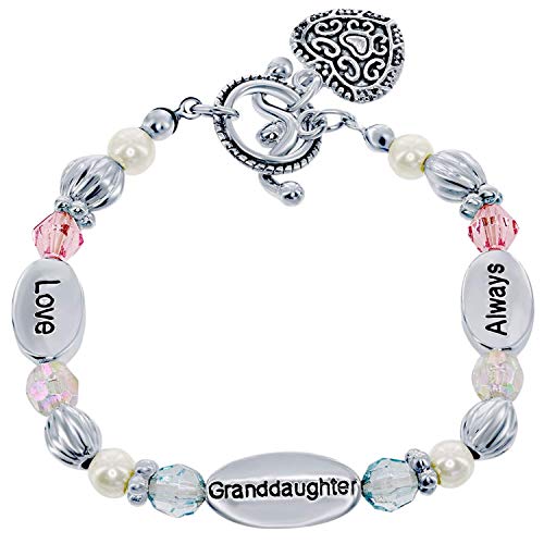 Heart Charm Bracelet for Granddaughter Heart Charm Bracelet for Granddaughter